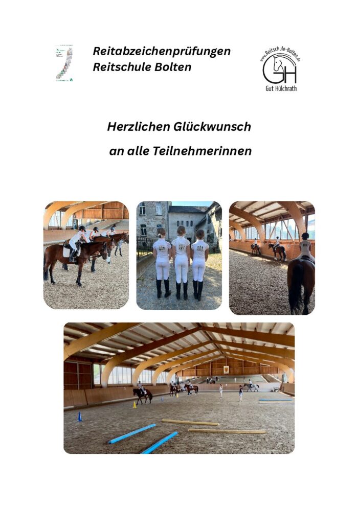 Teilnehmerfotos vom Reitabzeichen 2026